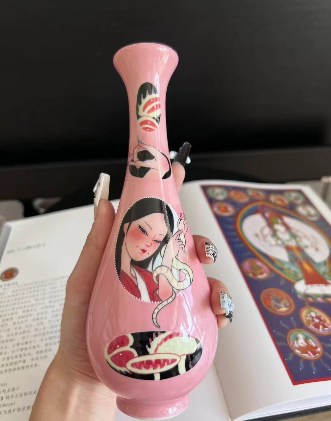 Serpent Woman Vase Group