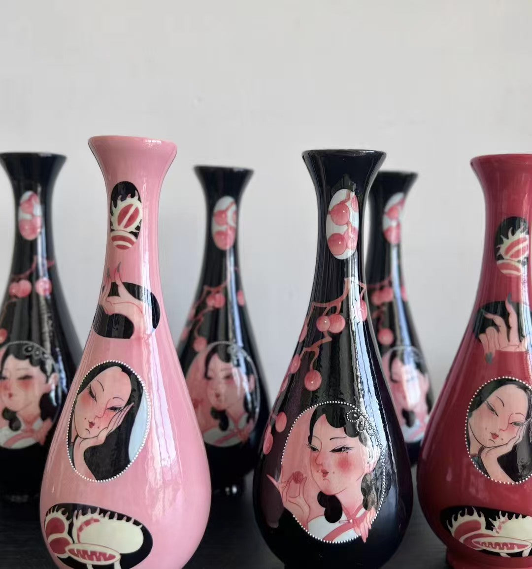 Serpent Woman Vase Group