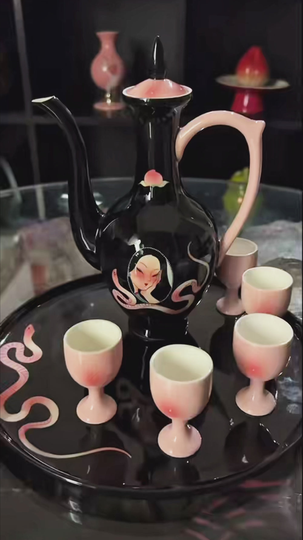BLOOMÉ XG002 — Serpent Woman — Wine Vessel & Cup Group; source ZIP-0320